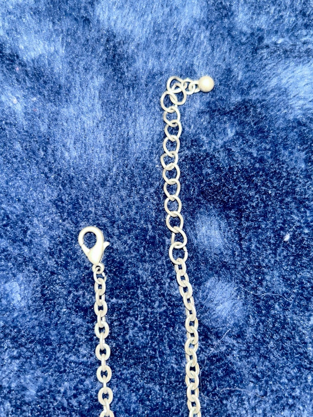 Silver Butterfly Pendant Necklace with Teal Crystals - Picture 5 of 5